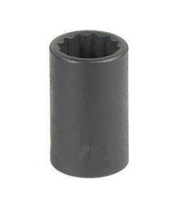 Grey Pneumatic 3/8" Drive x 11/16" 12 Point Standard Socket