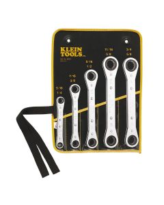 Klein Tools 4-in-1 Ratcheting Wrench Set, SAE, 2-Piece