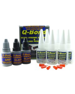 KTI90005 image(1) - K Tool International Q-Bond KTI90005 Large Q-Bond Repair Kit, 3-3/4 in L, 3-1/2 in THK, Black