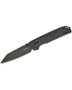 KER2038RBLK image(1) - Kershaw Iridium Reverse Tanto Manual DuraLock Reverse Tanto Blade EDC Folding Pocket Knife with Black Blade - Black