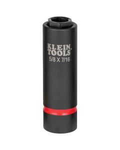 KLE66060 image(0) - Klein Tools 2-in-1 Impact Socket Set, 6-Point, 6-Piece