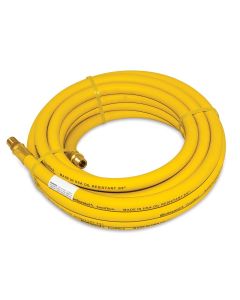 AES7367 image(1) - AES Industries Continental 7367 Air Hose, 3/8 in ID, 25 ft, 1/4 in MNPT, 250 psi, Rubber, Yellow