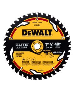 DWTDWAW71440 image(1) - DEWALT ELITE SERIES  7 1/4IN 40T Circular Saw Blade