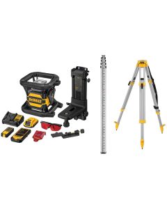 DEWALT 20V Max Laser Level Kit, Rotary, Red, 2000-Foot Range