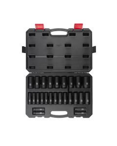SUN2646 image(1) - SUNEX 26-Piece 1/2 in. Drive Deep Metric Im