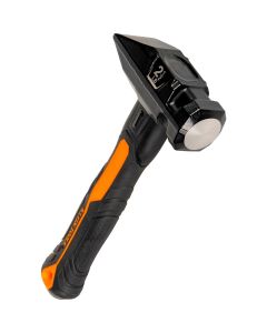 KLEH80602 image(0) - Klein Tools Fiberglass Handle Blacksmith Specialty Hammer, 2-1/2-Pound