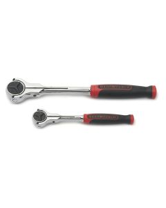 GearWrench 2 Piece 1/4 Inch & 3/8 Inch Drive 72-Tooth Dual Material Roto Ratchet Set