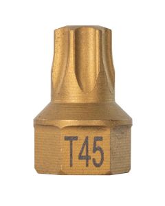 Mayhew T45 Torx&reg; Dual Drive Bit, 7/16" Drive