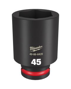 MLW49-66-6420 image(1) - Milwaukee Tool SHOCKWAVE Impact Duty 3/4"Drive 45MM Deep 6 Point Socket