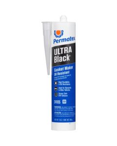 HHWPERM24105 image(0) - PERMATEX Ultra Black Maximum Oil Resistance RTV Silicone Gasket Maker - 13oz Case of 6