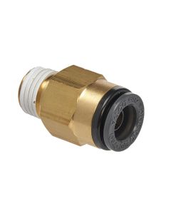 S.U.R.&R. STRAIGHT MALE CONNECTOR 3/8" TUBE X 1/4" NPT (2)