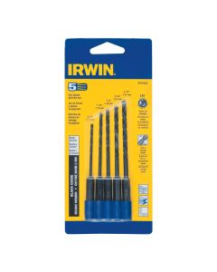 Hanson 5 Piece Black Oxide Hex Shank Drill Bit Set