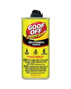Klean Strip Goof Off FG661 Pro Strength Adhesive Remover, 6 oz Non Aerosol Can, Water White