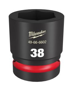 Milwaukee Tool SHOCKWAVE Impact Duty  1"Drive 38MM Standard 6 Point Socket