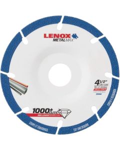 LEX2044467 image(1) - Lenox Tools 4.5 Inch Diamond Combo Cut Grinding Wheel with 7/8 Inch Arbor