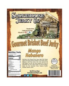 THS413071 image(0) - Tender Heifer Snack Co. Mango Habanero Gourmet Beef Brisket Jerky - 3 Ounce