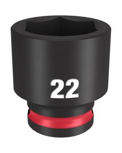 MLW49-66-6145 image(1) - Milwaukee Tool SHOCKWAVE Impact Duty  3/8"Drive 22MM Standard 6 Point Socket