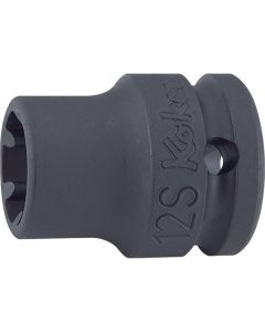 Ko-ken USA 14401LH-8S 1/2 Sq. Dr. Socket 8S Length 38mm