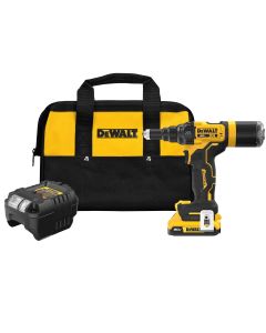 DWTDCF403D1 image(1) - DeWalt 20V MAX* XR Brushless Cordless 3/16-in. Rivet Tool Kit