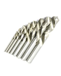 Forney Industries 8-Piece Stubby Left Hand Drill Bit Set, High Speed Steel (HSS)