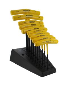 Bondhus Corp. 10pc Set T-Hnds 9" 3/32-3/8