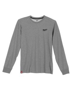 Milwaukee Tool HYBRID WORK TEE- LS GRAY M
