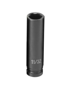 Grey Pneumatic 1/4" Surface Drive x 11/32" Deep  Socket