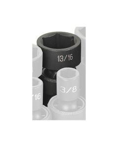 GRE1026U image(1) - Grey Pneumatic 3/8" Drive x 13/16" Standard Universal Socket