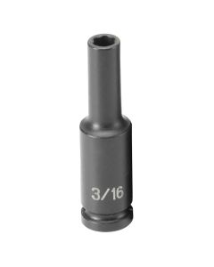 Grey Pneumatic 1/4" Surface Drive x 3/16" Deep  Socket