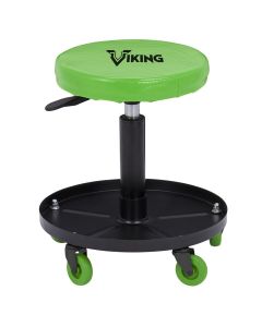 Viking by American Forge & Foundry Mechanic's Roller Stool w/ Adjustable Height - 300 Lbs. Capacity