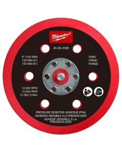 Milwaukee Tool 6 Inch Pressure Sensitive Adhesive Sander Backing Pad - Firm