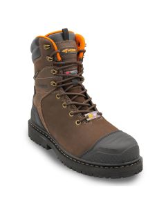 FSIA7384-11D image(1) - Avenger Work Boots Hammer MAX Tall Insulated - 8" 600 Gram - Men's - CN|EH|PR|WP|IN|HR|SR|B&W - Brown - Size: 11 - D - (Regular)