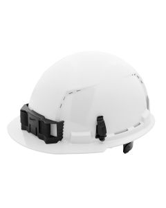 MLW48-73-1220 image(2) - Milwaukee Tool BOLT White Front Brim Vented Hard Hat w/6pt Ratcheting Suspension (USA) - Type 1, Class C