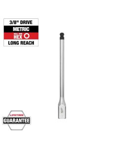 MLW45-34-1100 image(1) - Milwaukee Tool 3/8 Inch Drive 7mm Long Ball End Hex Bit Socket