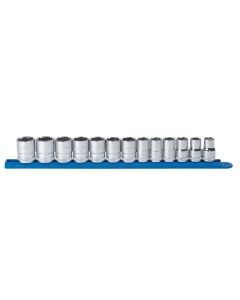 KDT80702 image(1) - GearWrench 13 Piece 1/2 Inch Drive 6 Point Standard Metric Socket Set