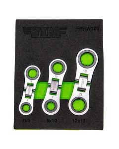 VIMFPRW100 image(1) - VIM Tools Nano Flex Ratcheting Wrench Set