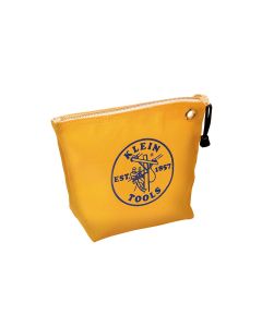 KLE5539NAT image(0) - Klein Tools Zipper Bag, Canvas Tool Pouch, 10-Inch, Natural