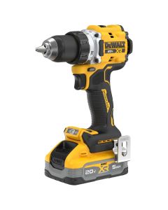 DWTDCD801H1 image(0) - DEWALT 20V MAX XR 1/2 Inch Drill Driver Kit with 5 Ah POWERSTACK