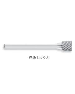 HTCSB-51 image(0) - HTC Tool SB-51 Solid Carbide Burr, Cylinder Shape, Single Cut with End Cut