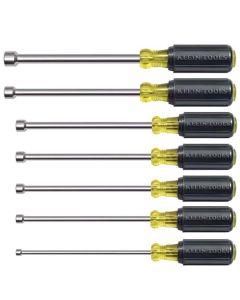Klein Tools Nut Driver Set, Magnetic Nut Drivers, 6-Inch Shafts, 7-Piece
