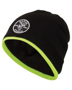 KLE60388 image(0) - Klein Tools Heavy Knit Hat, Black, Vintage Patch Logo