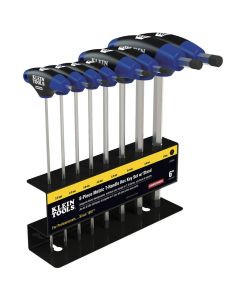 KLEJTH98M image(1) - Klein Tools Hex Key Set, Metric, Journeyman T-Handle, 9-Inch with Stand, 8-Piece