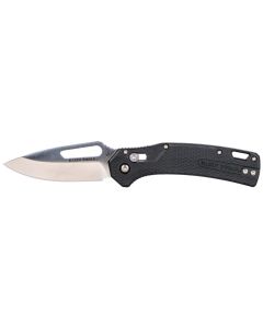 KLEOGK000BKT image(0) - Klein Tools KTO Resurgence Knife, Drop Point Blade, Black Handle