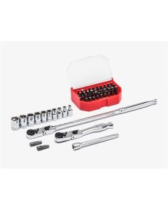 KDT81032 image(1) - GearWrench 45 Piece 1/4 Inch Drive 6 Point Standard Metric Slim Head Mechanics Tool Set