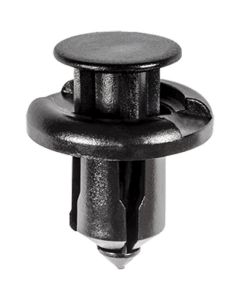 AUVECO AP19233 Push-Type with Drive Pin Front Bumper Retainer, 20 mm Dia Head x 13 mm L Stem, Nylon, Black