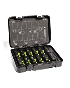 GETMXC13DS image(1) - GripEdge Tools 13-PC G-FORS 1/2" Drive Deep Metric & SAE Master Socket Extractor Set