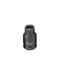 GRE906MG image(0) - Grey Pneumatic 1/4" Drive x 6mm Magnetic Standard Socket