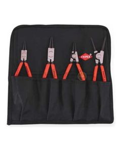 KNIPEX 4 PC SNAP RING SET, INT/EXT STRAIGHT