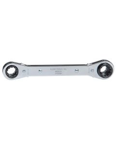KLEKT223X4 image(0) - Klein Tools Lineman's Ratcheting 4-in-1 Box Wrench