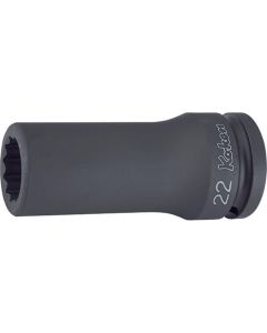 KKN16305M-14 image(0) - Ko-ken USA 16305M-14 3/4 Sq. Dr. Socket 14mm 12 point Length 100mm